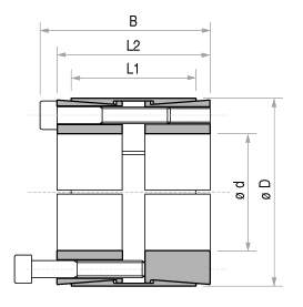 Esquema / dimensiones anillo fijacion TLK450