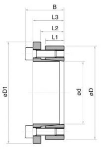 Esquema / dimensiones anillo fijacion TLK133