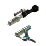 Dos actuadores eléctricos de diferentes potencias y tamaño.
